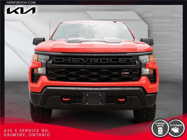 2023 Chevrolet Silverado 1500 Crew Cab Short Box 4-Wheel Drive Custom Trail Bos (Stk: U3076) in Grimsby - Image 2 of 10