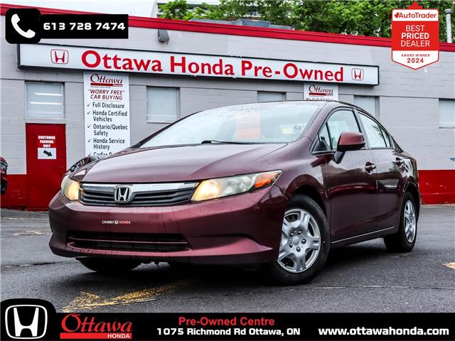 2012 Honda Civic LX (Stk: 377461) in Ottawa - Image 1 of 21