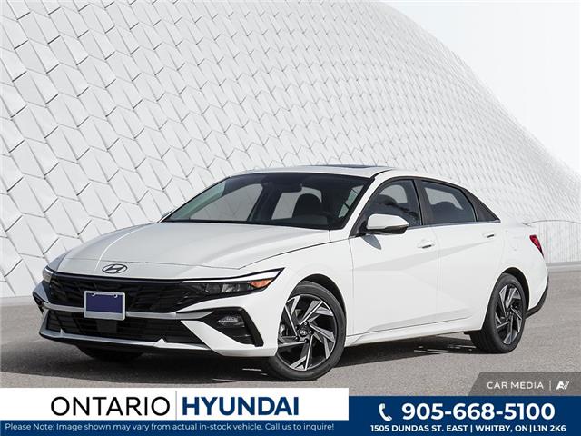 2025 Hyundai Elantra Luxury IVT White with 12km at $34,683