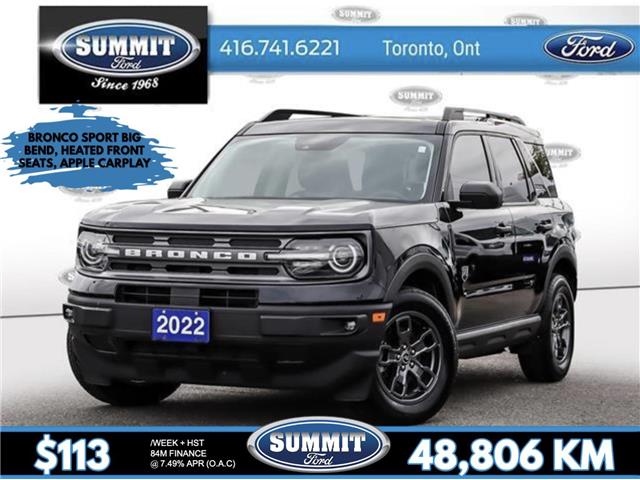 2022 Ford Bronco Sport Big Bend (Stk: P23560) in Toronto - Image 1 of 27
