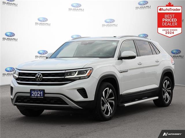 2021 Volkswagen Atlas Cross Sport 3.6 FSI Execline (Stk: U3074) in Hamilton - Image 1 of 30
