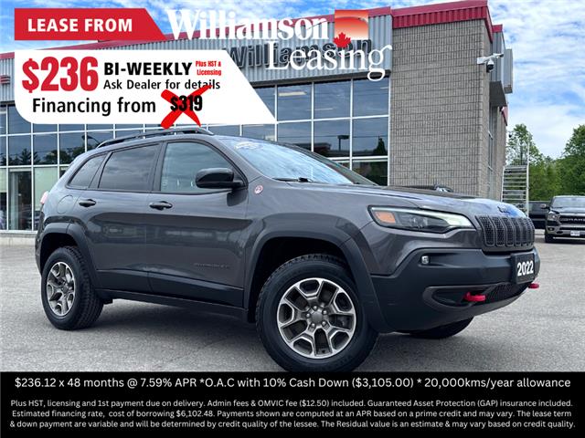 2022 Jeep Cherokee Trailhawk (Stk: W8965) in Uxbridge - Image 1 of 22
