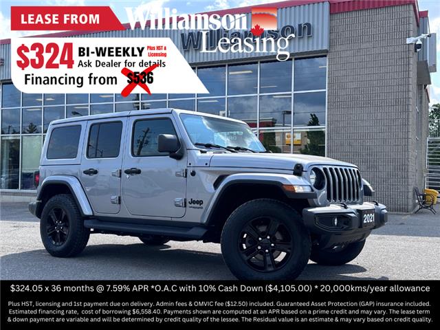 2021 Jeep Wrangler Unlimited Sahara (Stk: W9035) in Uxbridge - Image 1 of 9