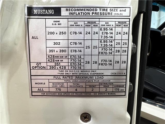 1969 Ford Mustang SportsRoof (Stk: Z1969MUSTANG427) in Toronto - Image 20 of 45