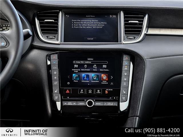 2024 Infiniti QX50 Sensory (Stk: U30002) in Thornhill - Image 20 of 29