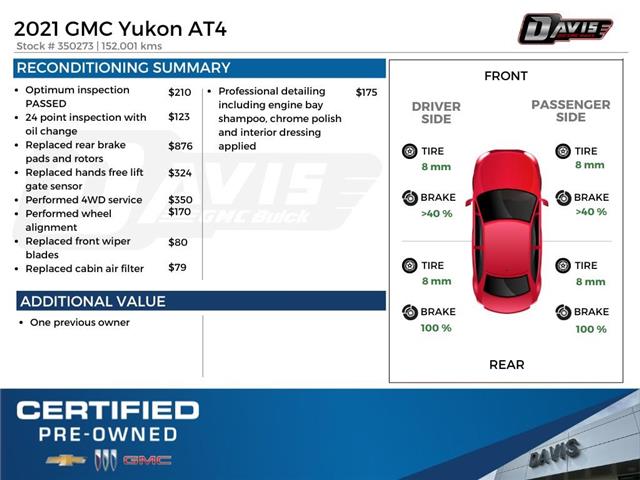 2021 GMC Yukon AT4 (Stk: 350273) in Medicine Hat - Image 16 of 16