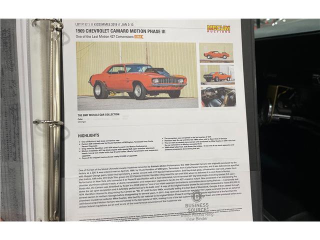 1969 Chevrolet Camaro Motion 427 (Stk: 616653) in Watford - Image 40 of 44