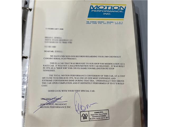 1969 Chevrolet Camaro Motion 427 (Stk: 616653) in Watford - Image 42 of 44