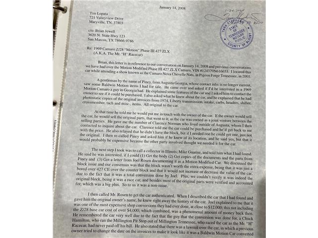 1969 Chevrolet Camaro Motion 427 (Stk: 616653) in Watford - Image 43 of 44