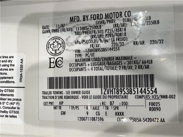 2008 Ford Shelby GT500 Base (Stk: 144554) in Watford - Image 38 of 38