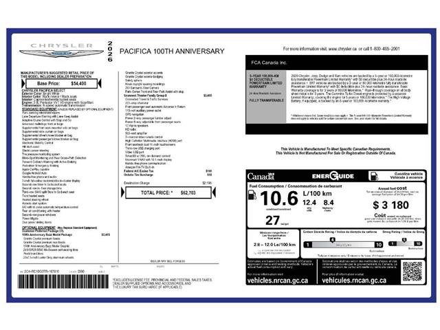 2026 Chrysler Pacifica Select (Stk: 260005) in Windsor - Image 25 of 25