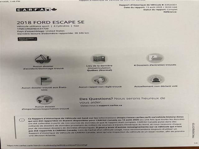 2018 Ford Escape SE (Stk: 2704) in Hawkesbury - Image 18 of 18