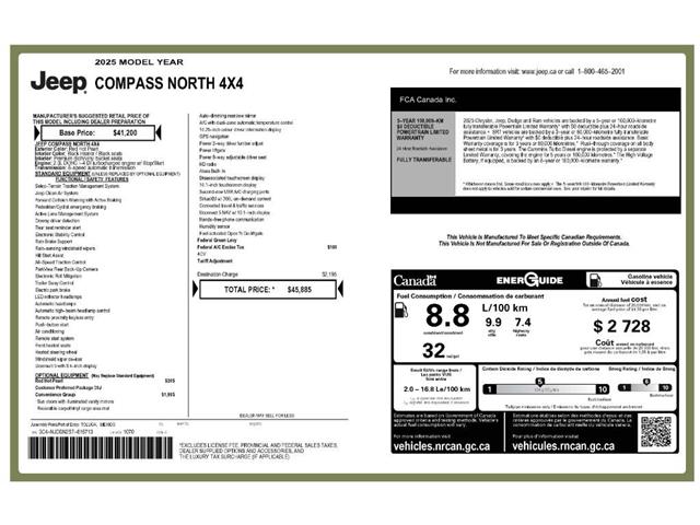 2025 Jeep Compass North (Stk: 250378) in Windsor - Image 24 of 24