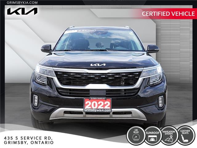 2022 Kia Seltos Sx Turbo | LEATHER | SUN ROOF | NAVI | GREAT KM (Stk: U3145) in Grimsby - Image 2 of 19
