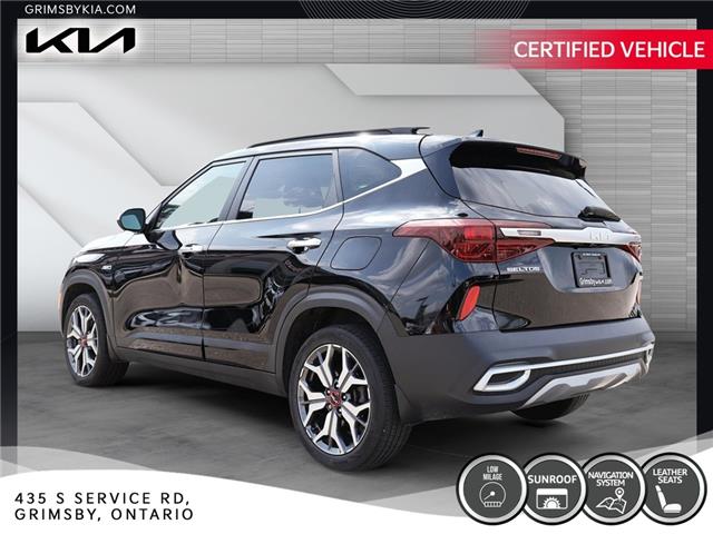 2022 Kia Seltos Sx Turbo | LEATHER | SUN ROOF | NAVI | GREAT KM (Stk: U3145) in Grimsby - Image 4 of 19