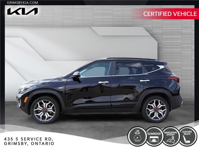 2022 Kia Seltos Sx Turbo | LEATHER | SUN ROOF | NAVI | GREAT KM (Stk: U3145) in Grimsby - Image 5 of 19
