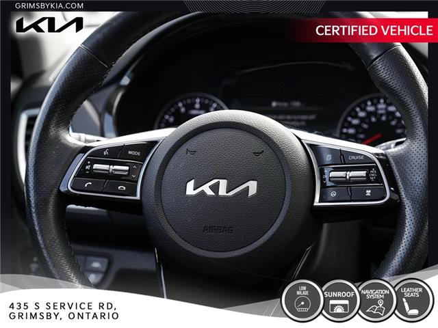 2022 Kia Seltos Sx Turbo | LEATHER | SUN ROOF | NAVI | GREAT KM (Stk: U3145) in Grimsby - Image 13 of 19