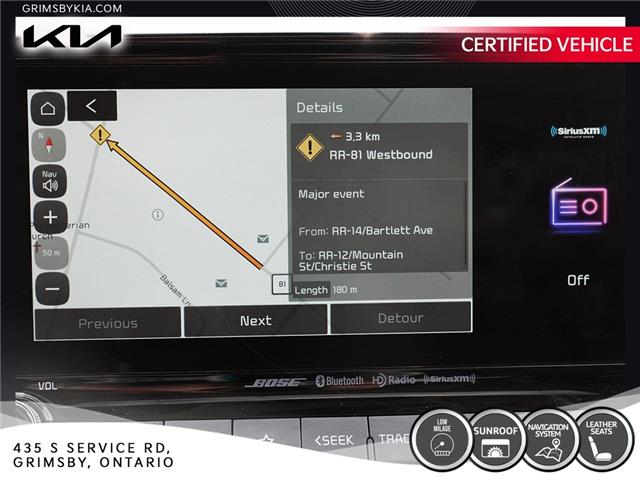 2022 Kia Seltos Sx Turbo | LEATHER | SUN ROOF | NAVI | GREAT KM (Stk: U3145) in Grimsby - Image 19 of 19