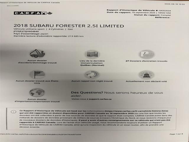 2018 Subaru Forester (Stk: 2714) in Hawkesbury - Image 21 of 21 2018 Subaru Forester (Stk: 2714) in Hawkesbury - Image 21 of 21