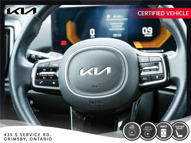 2024 Kia Sorento EX | LEATHER | LOW KM | AWD | CAR PLAY (Stk: U3162) in Grimsby - Image 13 of 17
