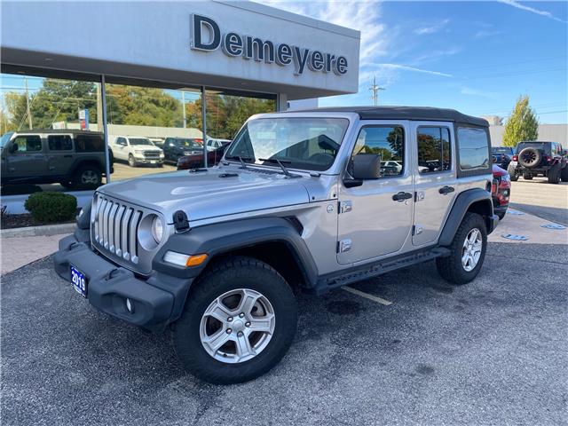 2019 Jeep Wrangler Unlimited Sport (Stk: U5177) in Simcoe - Image 1 of 21