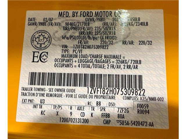 2007 Ford Mustang GT (Stk: 309822) in Watford - Image 23 of 30