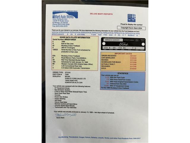 1968 Ford Mustang Fastback (Stk: Z1968MUSTANG) in Toronto - Image 17 of 36