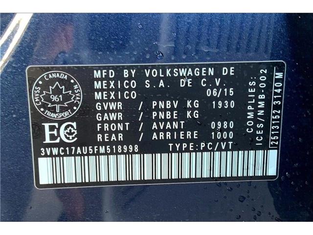 2015 Volkswagen Golf Sportwagon 1.8 TSI Comfortline (Stk: SNR96381) in Sherwood Park - Image 30 of 30