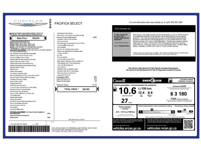 2026 Chrysler Pacifica Select (Stk: 260066) in Windsor - Image 24 of 24 2026 Chrysler Pacifica Select (Stk: 260066) in Windsor - Image 24 of 24