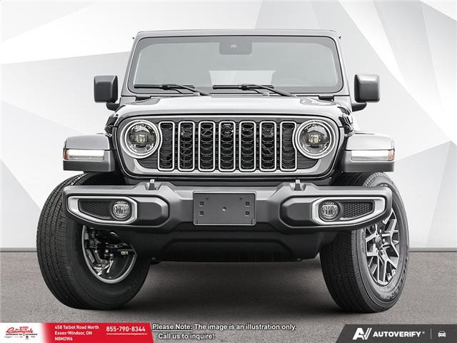 2025 Jeep Wrangler Sahara (Stk: 25181) in Essex-Windsor - Image 2 of 24