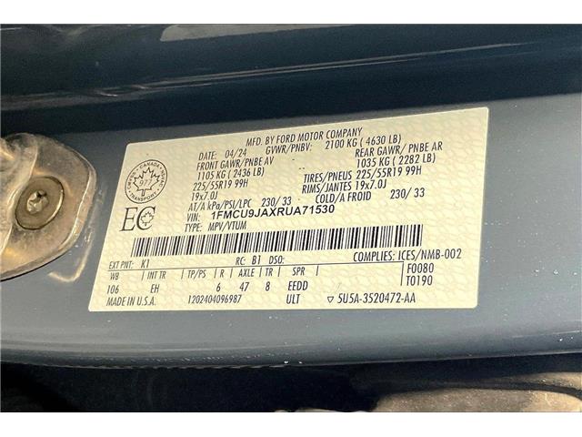 2024 Ford Escape Platinum (Stk: P1530) in Vancouver - Image 34 of 34