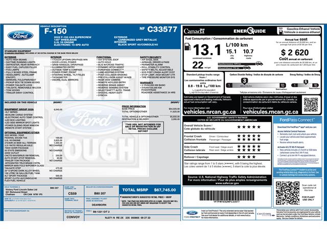 2022 Ford F-150 XLT (Stk: VF1F01184A) in Chatham - Image 2 of 30 2022 Ford F-150 XLT (Stk: VF1F01184A) in Chatham - Image 2 of 30