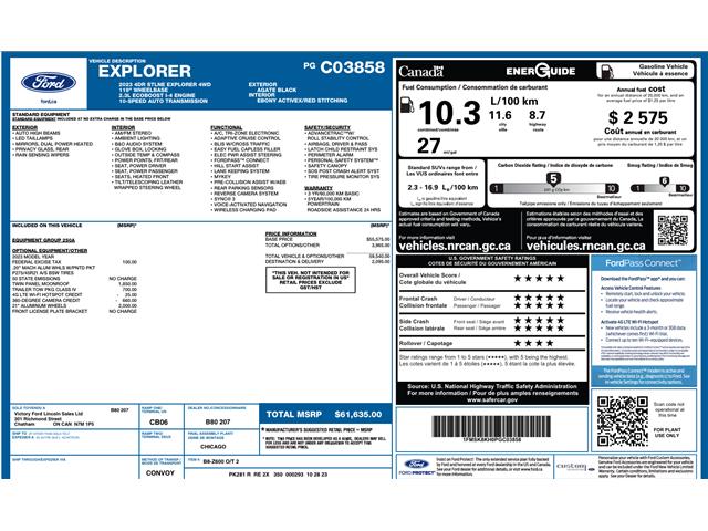 2023 Ford Explorer ST-Line (Stk: VF1F0112A) in Chatham - Image 2 of 32 2023 Ford Explorer ST-Line (Stk: VF1F0112A) in Chatham - Image 2 of 32