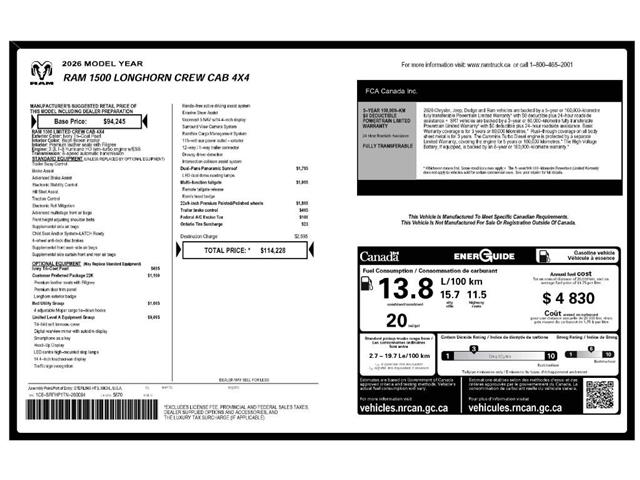 2026 RAM 1500 Limited (Stk: 260096) in Windsor - Image 26 of 26
