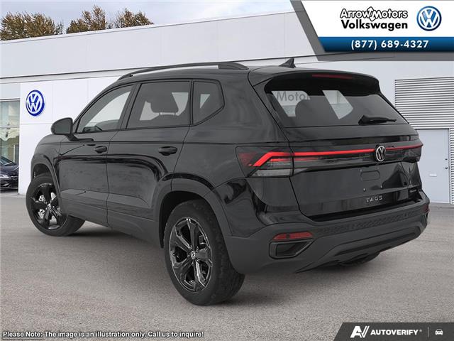 2026 Volkswagen Taos Comfortline Black Edition (Stk: 26TA2691) in Cranbrook - Image 4 of 24