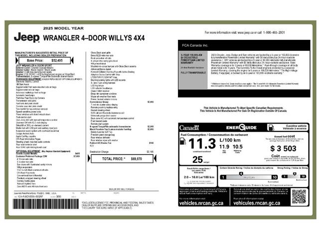 2025 Jeep Wrangler Sport (Stk: 250133) in Windsor - Image 23 of 23