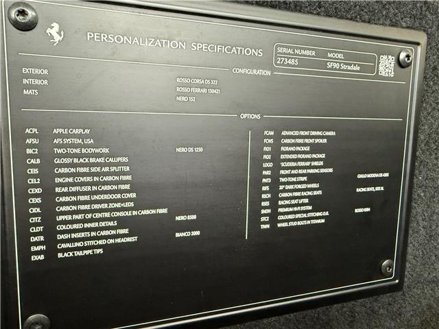 2022 Ferrari SF90 Stradale Base (Stk: P2133) in Newmarket - Image 27 of 29