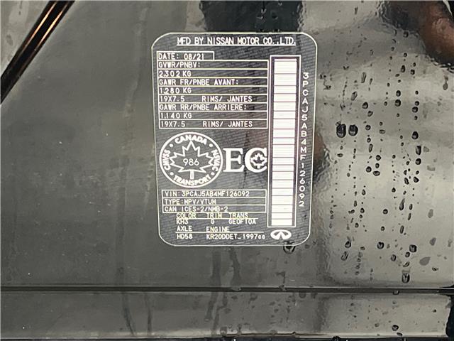 2021 Infiniti QX50 Pure (Stk: 80075) in Mississauga - Image 23 of 23