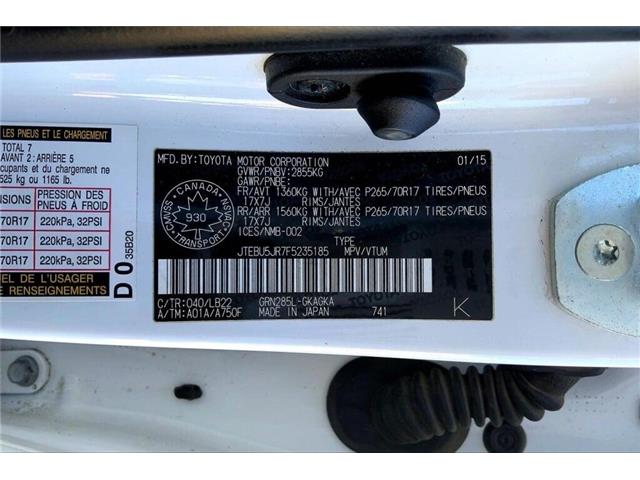 2015 Toyota 4Runner SR5 V6 (Stk: 15B5185) in Sherwood Park - Image 29 of 30