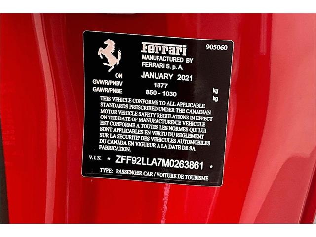 2021 Ferrari F8 Tributo Base (Stk: U0880) in Richmond - Image 18 of 30 2021 Ferrari F8 Tributo Base (Stk: U0880) in Richmond - Image 18 of 30