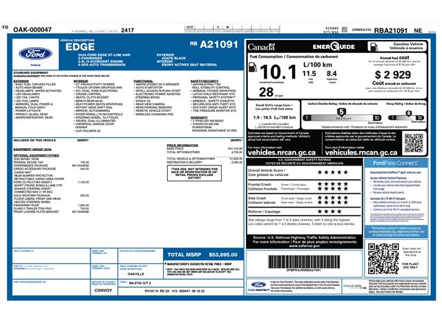 2024 Ford Edge ST Line (Stk: PRR939) in Amherstburg - Image 2 of 26