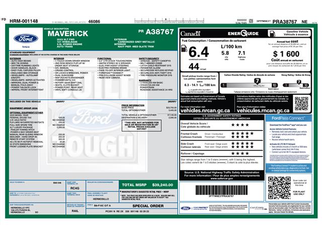 2023 Ford Maverick XLT (Stk: 25102A) in Amherstburg - Image 2 of 17