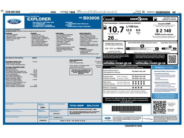 2022 Ford Explorer XLT (Stk: PRR902) in Amherstburg - Image 2 of 25