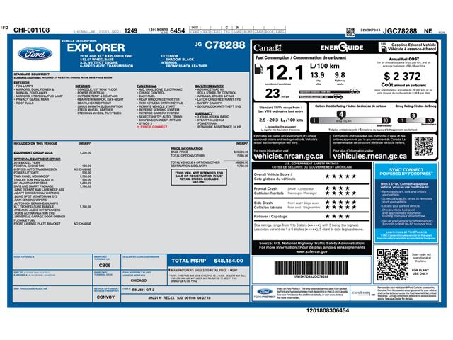 2018 Ford Explorer XLT (Stk: 25389A) in Amherstburg - Image 2 of 24