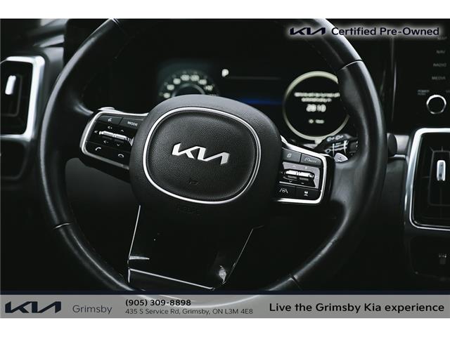 2023 Kia Sorento SX | LEATHER | PANO ROOF | HEATED STEERING | GREAT (Stk: U3210) in Grimsby - Image 10 of 20