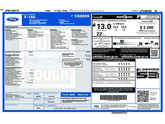 2020 Ford F-150 XLT (Stk: 14659) in Sudbury - Image 8 of 9