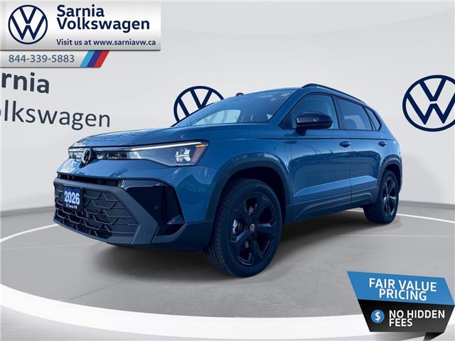 2026 Volkswagen Taos Comfortline Black Edition (Stk: V2610) in Sarnia - Image 1 of 25