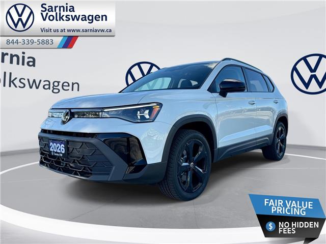 2026 Volkswagen Taos Comfortline Black Edition (Stk: V2624) in Sarnia - Image 1 of 25