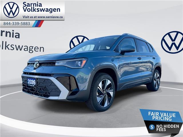 2026 Volkswagen Taos Comfortline (Stk: V2626) in Sarnia - Image 1 of 25