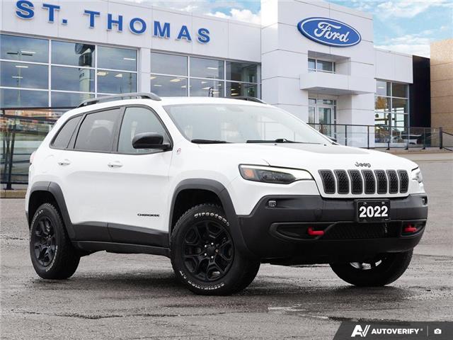 2022 Jeep Cherokee Trailhawk (Stk: 51312A) in St. Thomas - Image 1 of 27